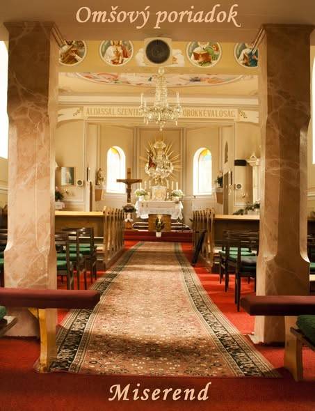 Omšový poriadok  Miserend