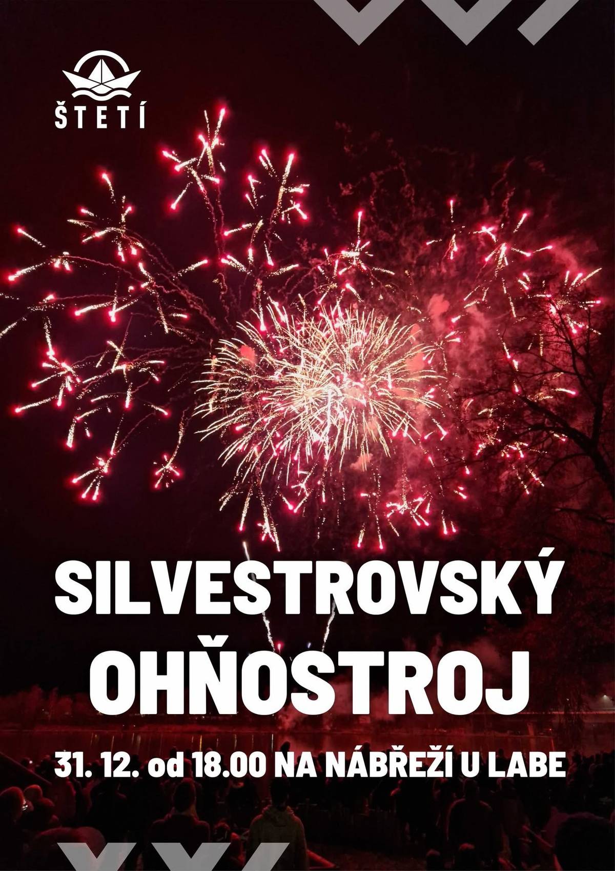 Město Štětí zve ve středu 31. 12. na tradiční Silvestrovský ohňostroj, který proběhne od 18 hodin na nábřeží Labe ve Štětí.  Město Štětí zve ve čtvrtek 1. 1. na Novoroční videomapping, který proběhne od 18 hodin na Husově náměstí. Světelné efekty se budou promítat na kostel sv. Šimona a Judy. První promítání proběhne od 18 hodin. Promítání se budou opakovat po dvaceti minutách, poslední promítání pak proběhne v 19:20.
