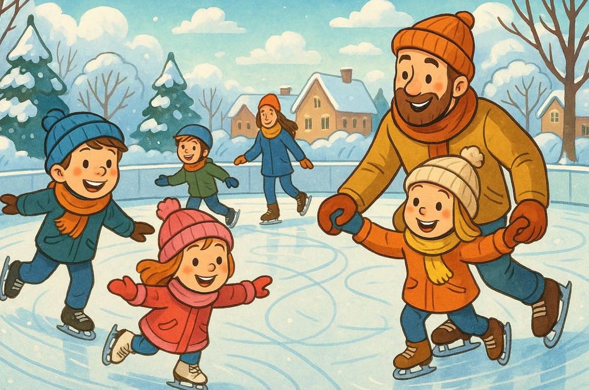 Kluziště ve Studnci za sokolovnou je připraveno. Bruslení začíná dnes od 14 hodin.