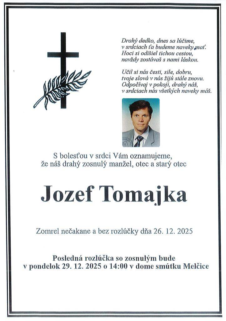 Smútočné oznámenie....