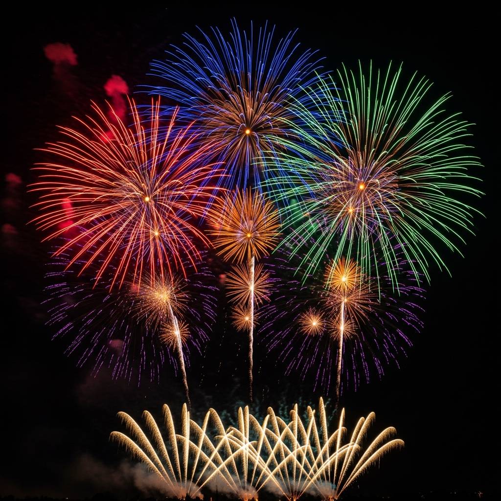 Srdečně vás zveme ke shlédnutí novoročního ohňostroje, který se uskuteční v noci z 31. prosince 2025 na 1. ledna 2026. Odpálení ohňostroje je plánováno na 0:15 hodin.