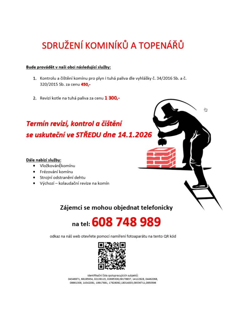 ve středu 14.1.  tel. 608 748 989