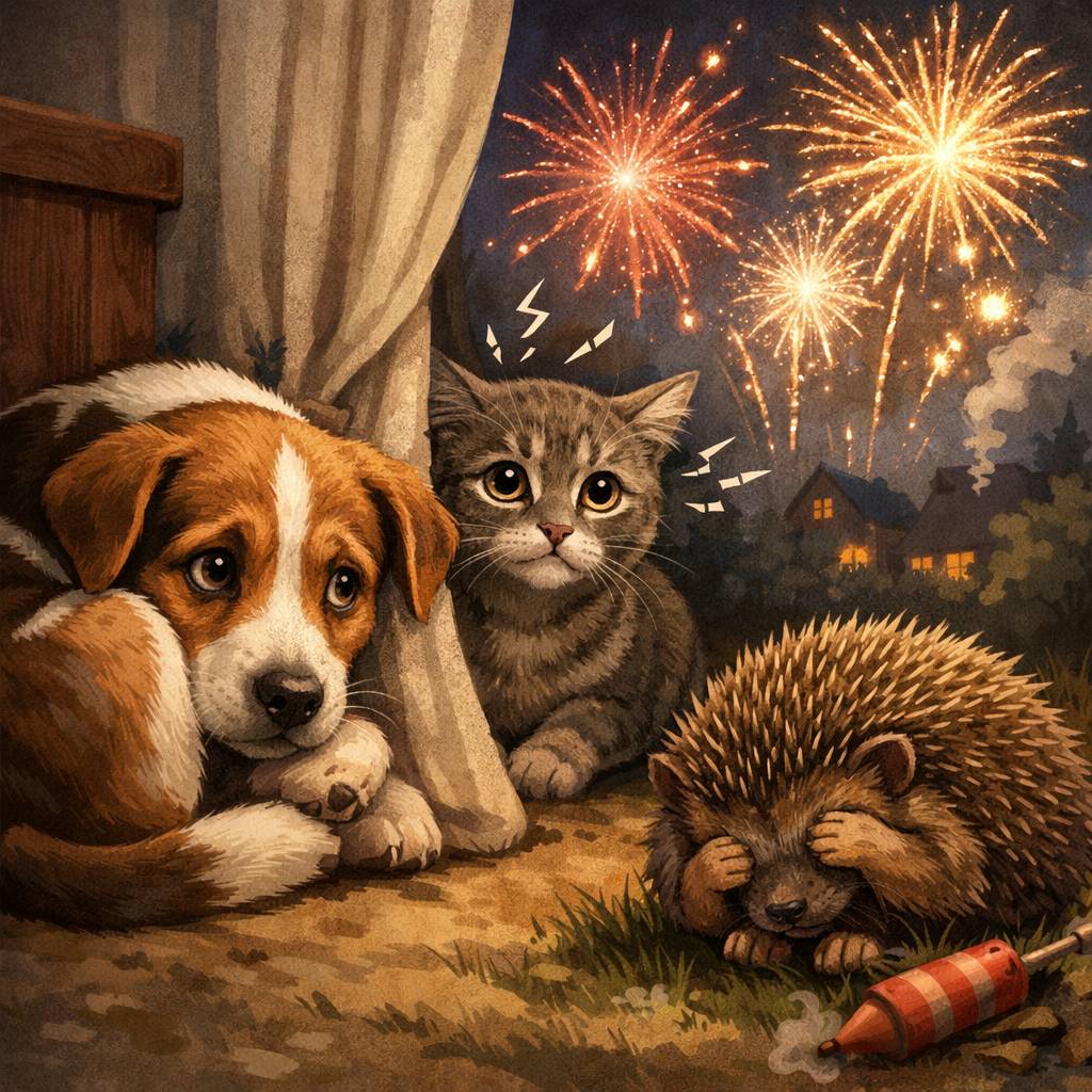 Silvester je časom osláv, radosti a stretnutí s blízkymi.   Zároveň vás chceme poprosiť o ohľaduplnosť pri používaní pyrotechniky.    Pre zvieratá, chorých, seniorov aj malé deti môžu byť hlasné zvuky veľmi nepríjemné.