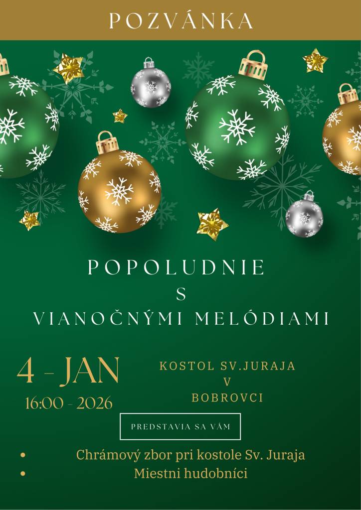 Popoludnie s vianočnými melódiami