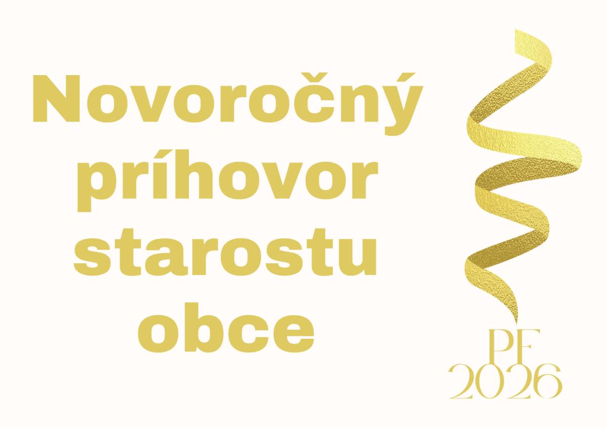 Vážení spoluobčania, milí Ostrogrúnci,    na začiatku nového roka mi dovoľte, aby som vám v mene svojom aj v mene obecného zastupiteľstva poprial pevné zdravie, pokoj, vzájomnú úctu a veľa osobných aj pracovných úspechov.