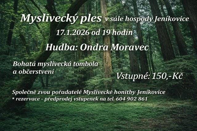 Myslivecký ples v Jeníkovicích