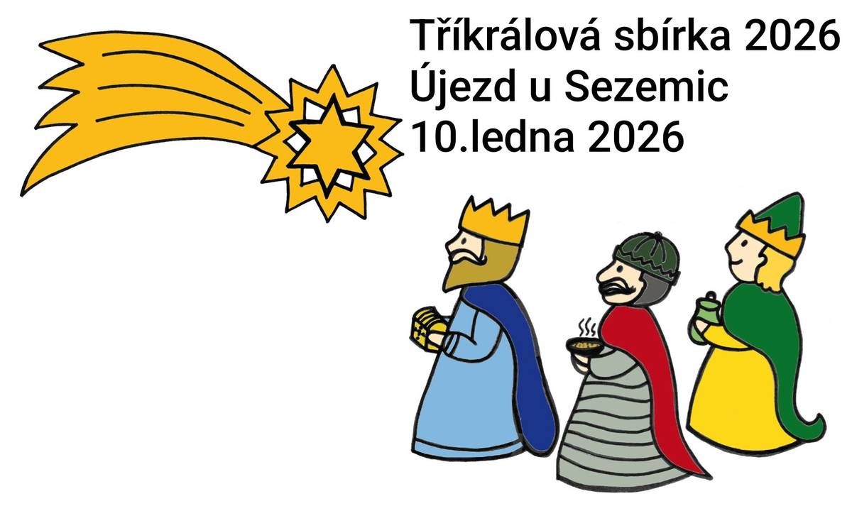 Tak jako každý rok, tak i letos proběhne Tříkrálová sbírka pro Charitu v naší obci.Tři Králové budou putovat naší obcí dne 10.ledna 2026 zhruba od 13 hodi