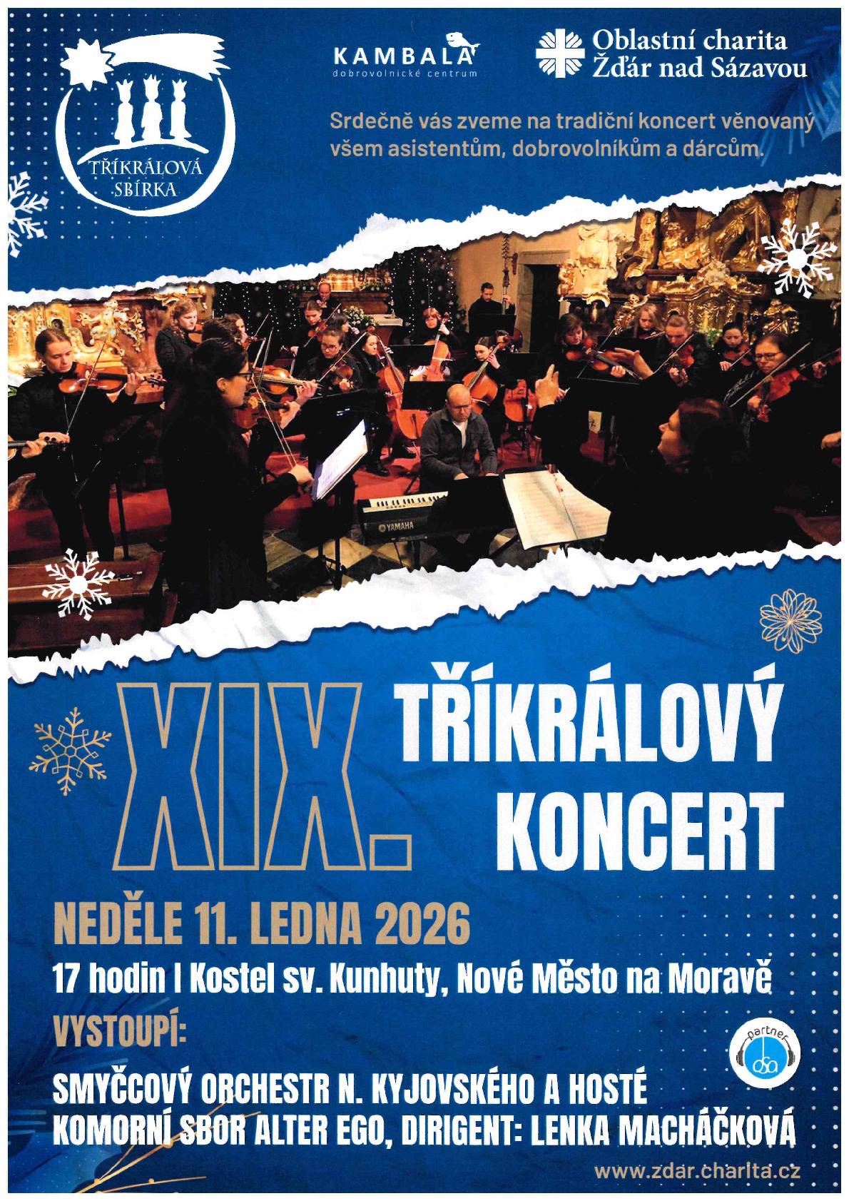 Dnes 3. ledna 2026 v naší obci proběhla tříkrálová sbírka. Celkem se vybralo 44 624 Kč. Všem dárcům děkujeme.