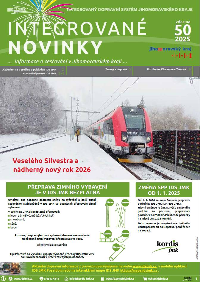 Informace o cestování v Jihomoravském kraji...