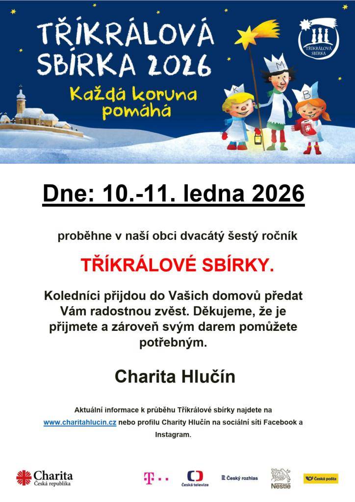 Tříkrálová sbírka 2026