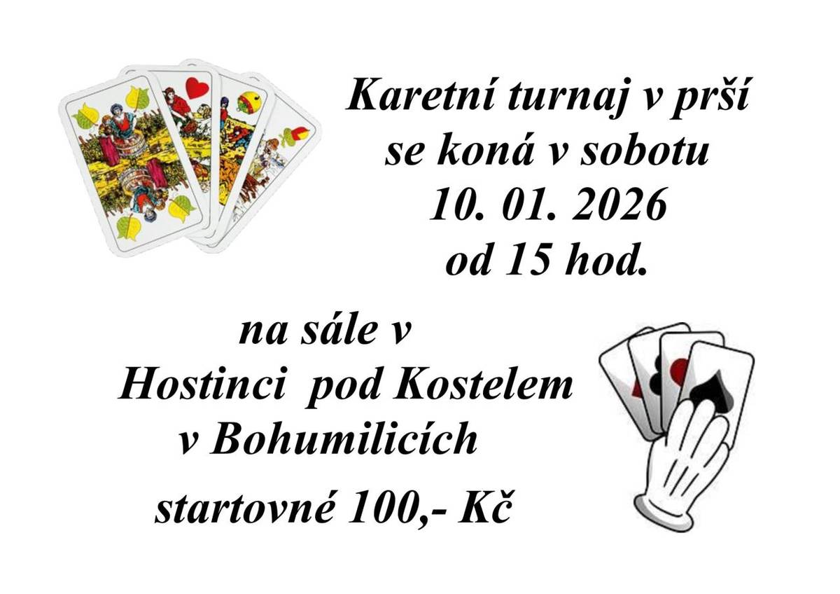 Karetní turnaj v prší