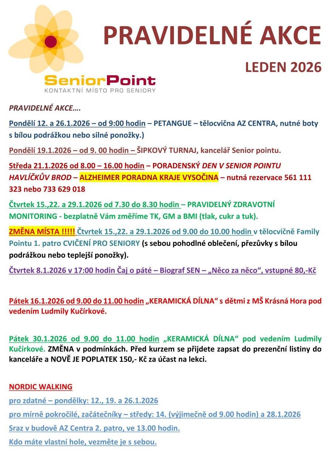 program leden 2026