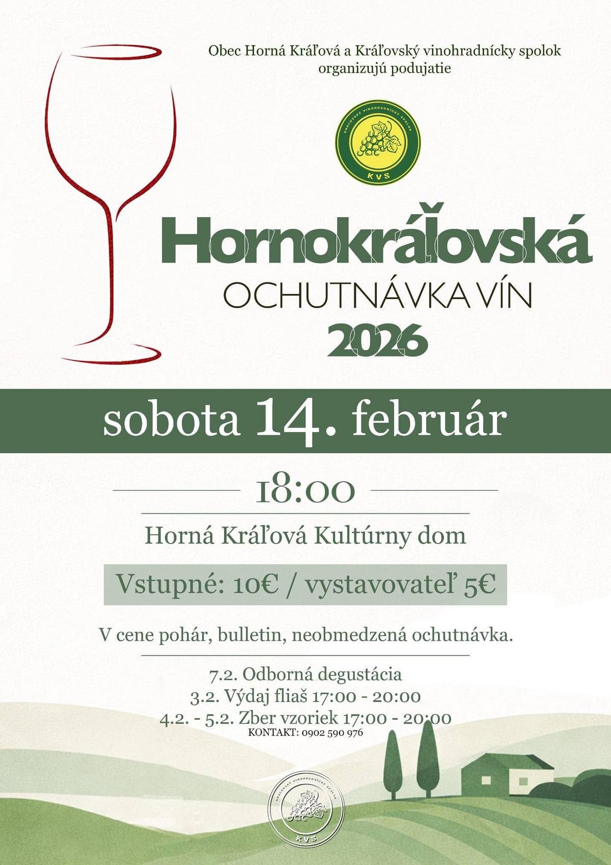 Pozývame Vás na Hornokráľovskú ochutnávku ví