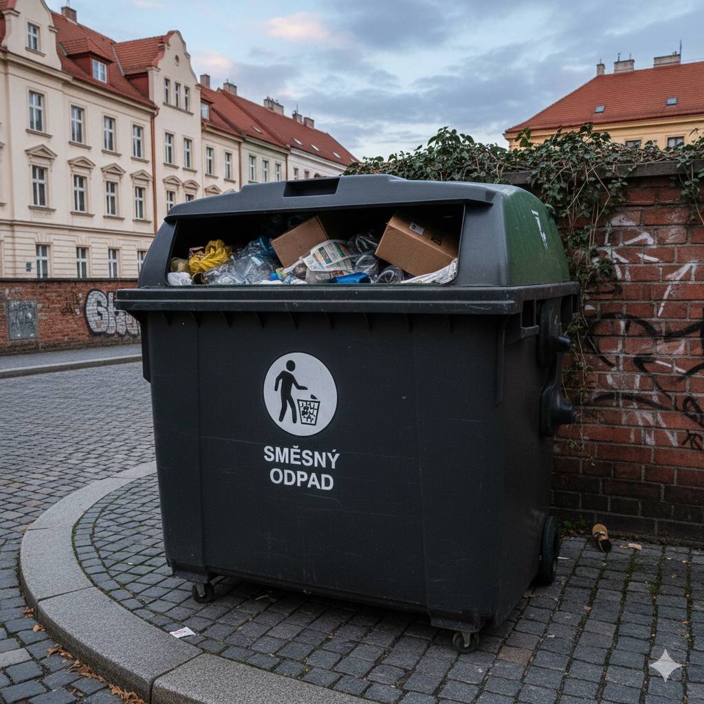 Z důvodu poruchy na svozovém vozidle nebyly vyveženy kontejnery na směsný odpad. Bude tak učiněno zítra 6. ledna 2026. Děkujeme za pochopení.