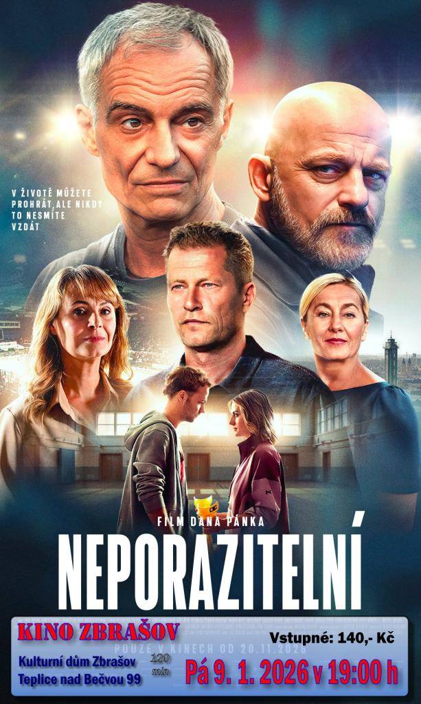 Kino Zbrašov – Teplice nad Bečvou 99, sál kulturního domu s kapacitou 150 diváků.    Otevírá 20 min před začátkem představení.    Možnost občerstvení v přízemí kulturního domu – prodejna potravin otevřena do 19 hod.    Předprodej vstupenek nezajišťují – kdo dřív přijde, má větší možnost výběru místa