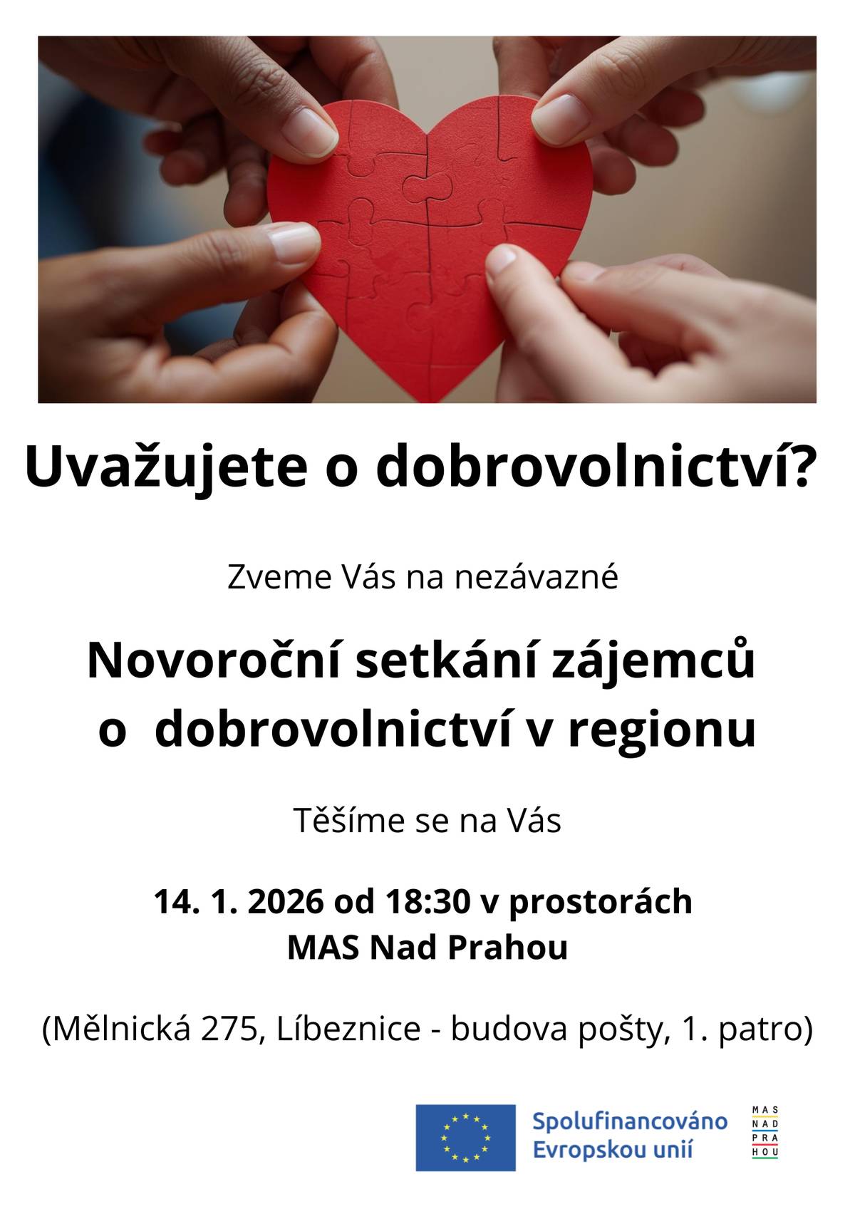 Novoroční setkání zájemců o dobrovolnictví v regionu