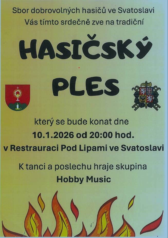 Hasičský ples ve Svatoslavi