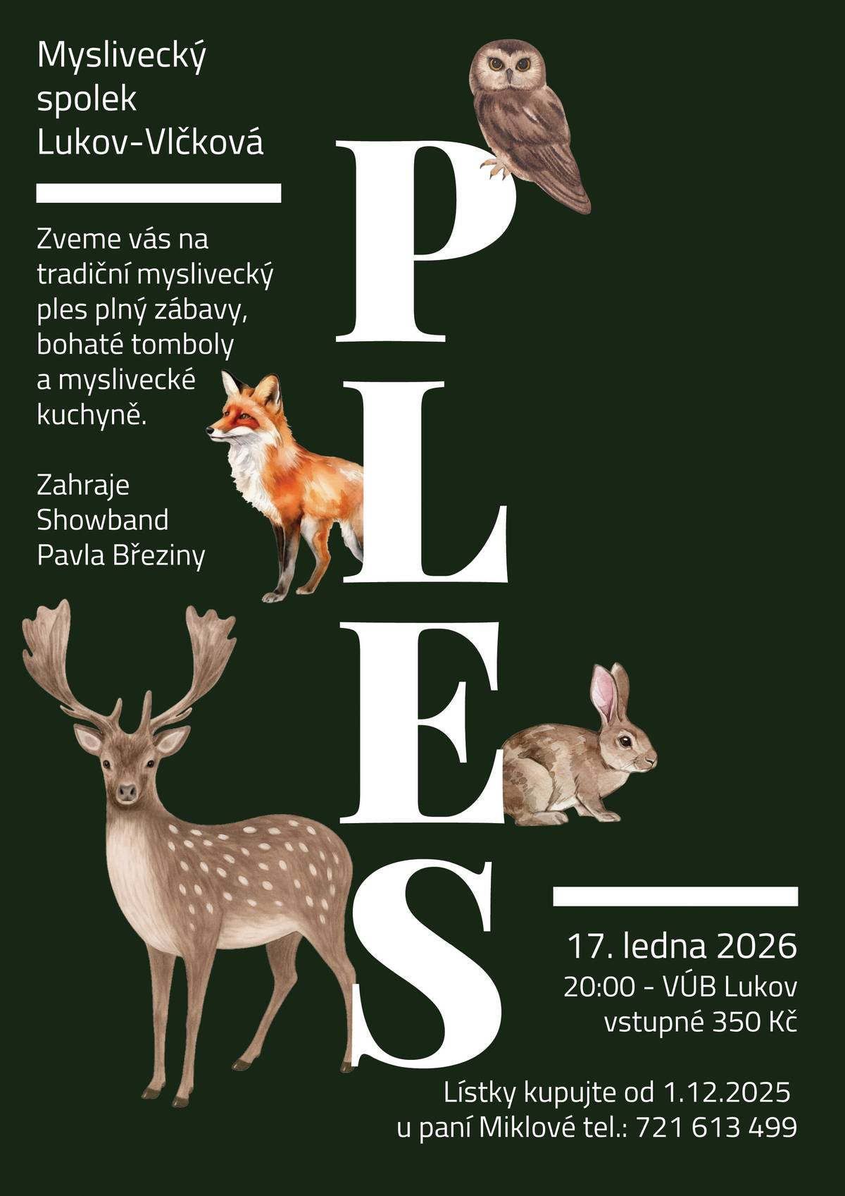 17. 1. 2026 od 20.00 hod. | VÚB Lukov