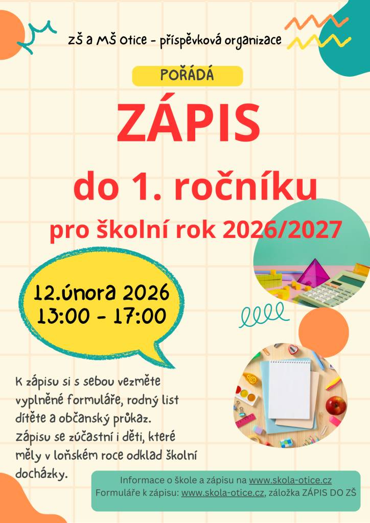 Zápis do 1. třídy