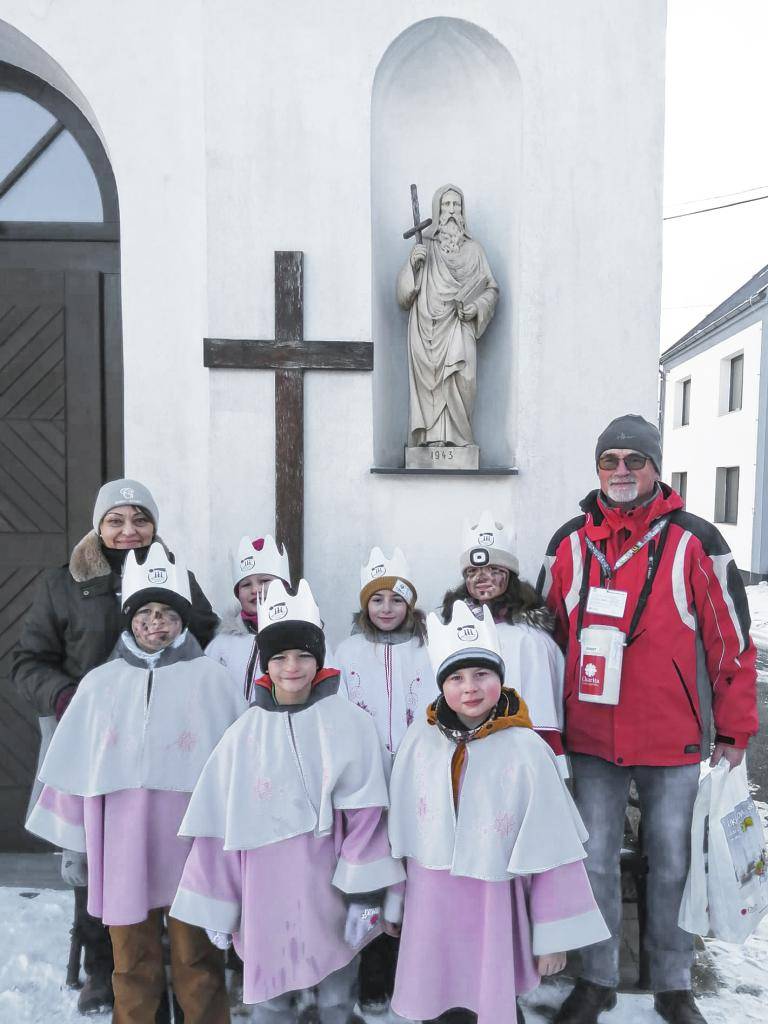 V letošní Tříkrálové sbírce, která proběhla pochůzkou dvou skupinek v sobotu 3. ledna 2026 bylo v naší obci vybráno rekordních 25.690,-Kč.