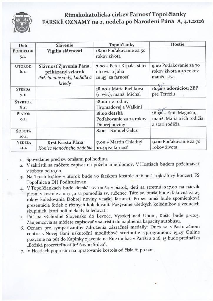 farské oznamy
