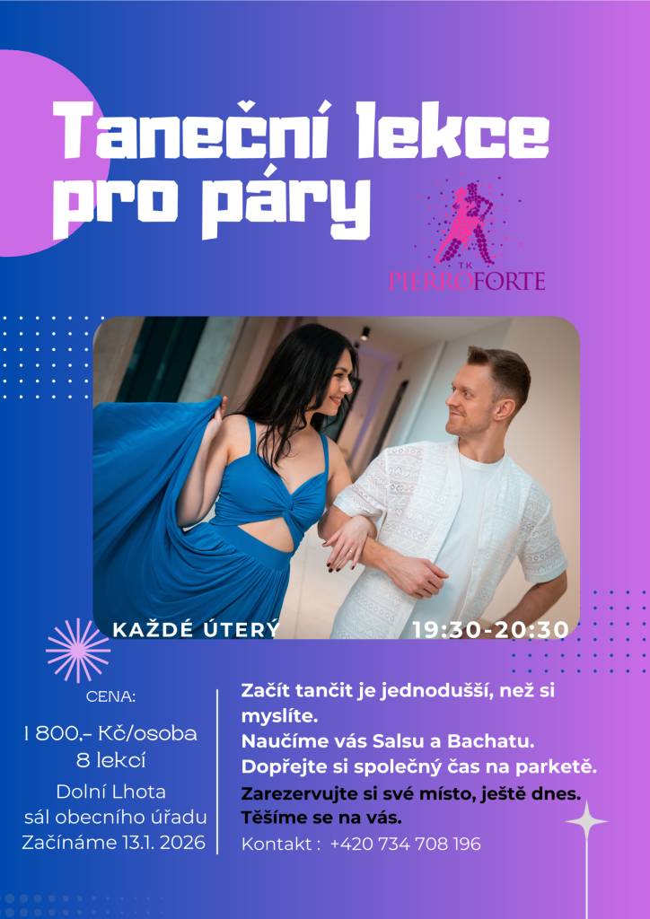 Taneční lekce v Dolní Lhotě.