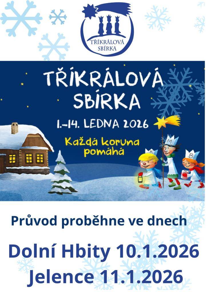 v Dolních Hbitech 10.1.2026  v Jelencích 11.1.2026