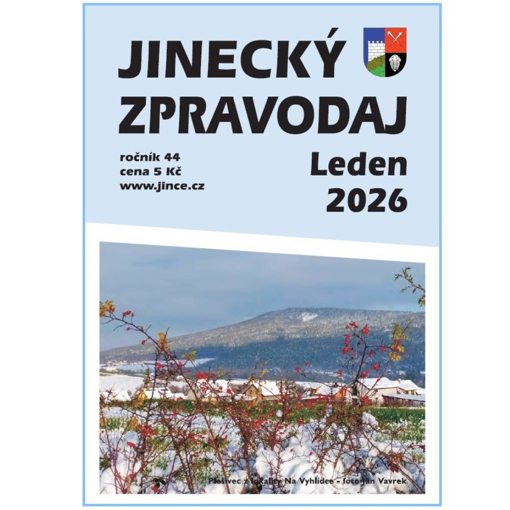 Z obsahu: Zpráva o činnosti Rady městyse Jince, usnesení zastupitelstva, vyúčtování svozů SKO, poplatek ze psa, informace z činnosti spolků a organizací, ohlédnutí za adventem atd.