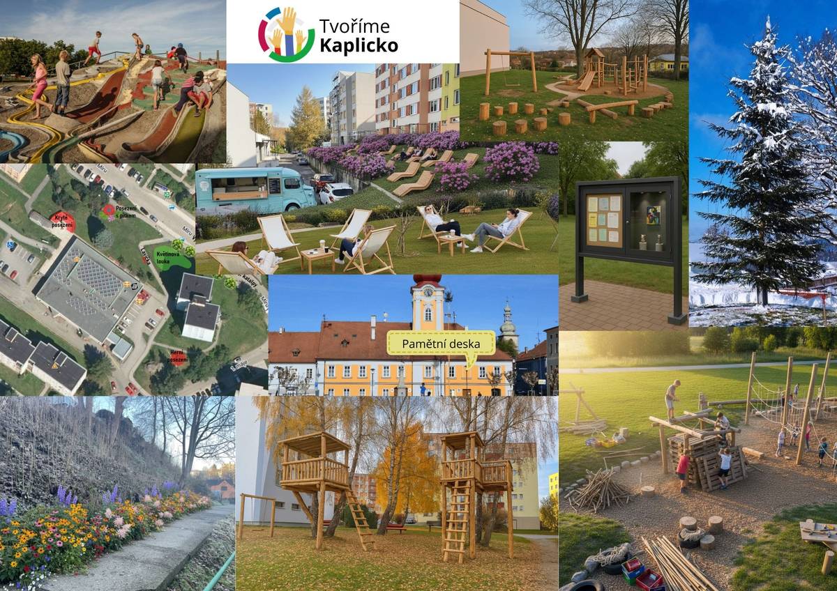 Druhý ročník participativního rozpočtu města Kaplice vstupuje do své rozhodující fáze – hlasování veřejnosti, které probíhá od 2. do 18. ledna. Právě v tomto období mají obyvatelé Kaplice možnost rozhodnout o tom, které projekty se promění ve skutečnost a budou v následujícím období realizovány. V předchozí etapě mohli občané přihlašovat své návrhy, jak zlepšit veřejný prostor a každodenní život ve městě. Přihlášené projekty prošly odborným posouzením z hlediska realizovatelnosti, finanční náročnosti i souladu s platnými pravidly participativního rozpočtu. Do hlasování postoupilo celkem 10 návrhů, které splnily všechna kritéria. I letošní ročník znovu potvrdil, že Kapličáci mají mnoho dobrých a inspirativních nápadů. Návrhy se zaměřují na zkvalitnění veřejných prostranství, podporu komunitního života i na nové možnosti trávení volného času napříč generacemi. Právě veřejné hlasování nyní rozhodne o tom, které z těchto myšlenek dostanou šanci na realizaci. Jak hlasování probíhá Podle aktualizovaných pravidel může každý hlasující udělit až tři kladné hlasy. Ty je možné rozdělit mezi jeden, dva nebo tři projekty dle vlastního uvážení. Hlasování probíhá výhradně elektronicky prostřednictvím webových stránek participativního rozpočtu. Zapojení je jednoduché a zabere jen několik minut. Každý hlas má svou váhu a může ovlivnit konečné pořadí projektů. Projekty postupující do hlasování Do závěrečné fáze postoupily tyto návrhy:   Relax na sídlišti   Odpočinková zóna na sídlišti   Obnova pamětní desky na radnici   Kuličkodráha   Přírodní hřiště v centru   Živé vánoční stromy pro Kaplici a přilehlé vesnice   Adventure playground Kaplice – přírodní dobrodružné hřiště   Otevřená galerie – veřejná nástěnka a mikro-expoziční prostor   Květinová louka   Domek na kůlech   Podrobné informace o jednotlivých projektech, jejich cílech a přínosech jsou k dispozici na webových stránkách participativního rozpočtu. 👉 www.participativni-rozpocet.cz/kaplice/ Participativní rozpočet je jedním z nástrojů, jak mohou občané aktivně vstupovat do rozhodování o rozvoji města. Zapojením se do hlasování pomáháte proměňovat dobré nápady v konkrétní kroky. Protože Kaplicko tvoříme společně. Video ZDE.