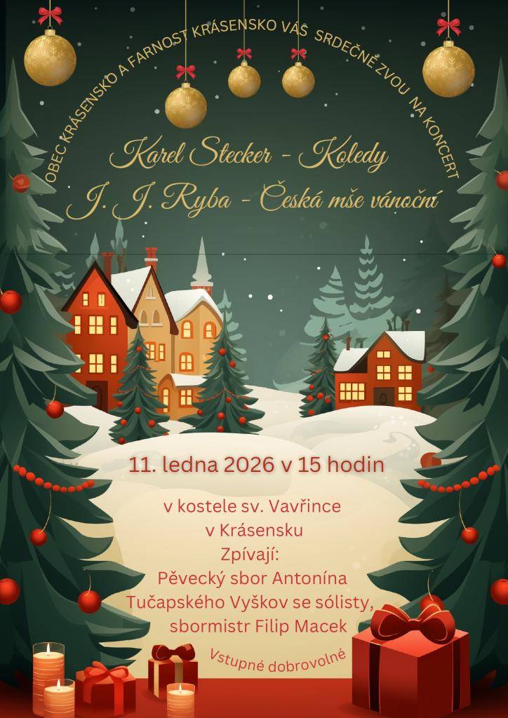 pozvánka na koncert do Krásenska