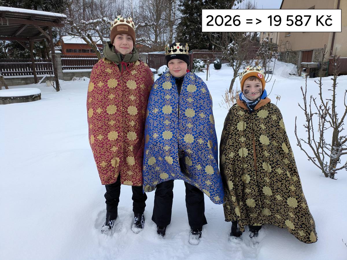 Tradiční Tříkrálová sbírka ve Vlachovicích letos vynesla 19 587 Kč. Všem dárcům děkujeme.