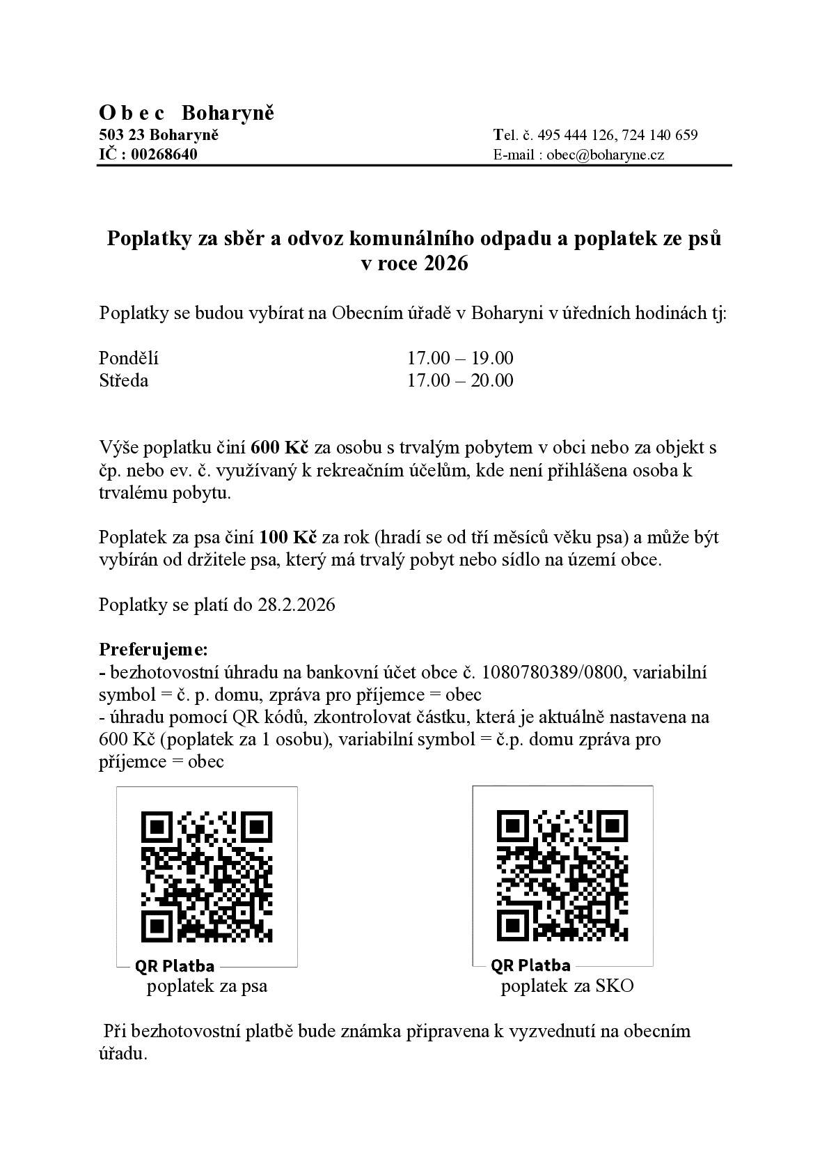 Veškeré informace k polatkům naleznete v příloze níže.