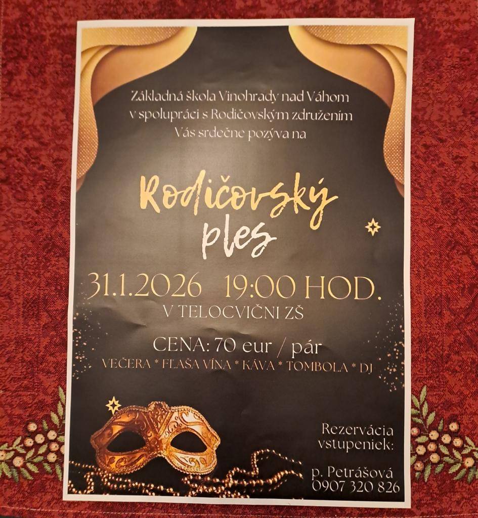 pozvánka na rodičovský ples