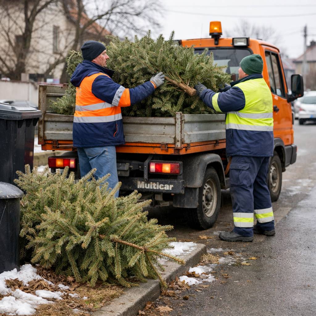Zber vianočných stromčekov