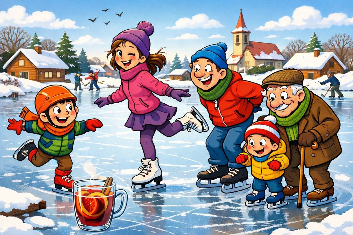 ⛸️❄️ Dnes od 18:00 se v Lukavci bruslí! ❄️⛸️ Na požární nádrži je připravený led (pod dohledem pana starosty 😉). Těšit se můžete na limonádu a svařák, k tomu zahraje hudba z repráku. Kluziště je osvětlené, takže žádný strach ze tmy. Vezměte s sebou děti, dobrou náladu a pokud můžete, i hrabla nebo košťata na úpravu ledu. Těšíme se na společné bruslení!