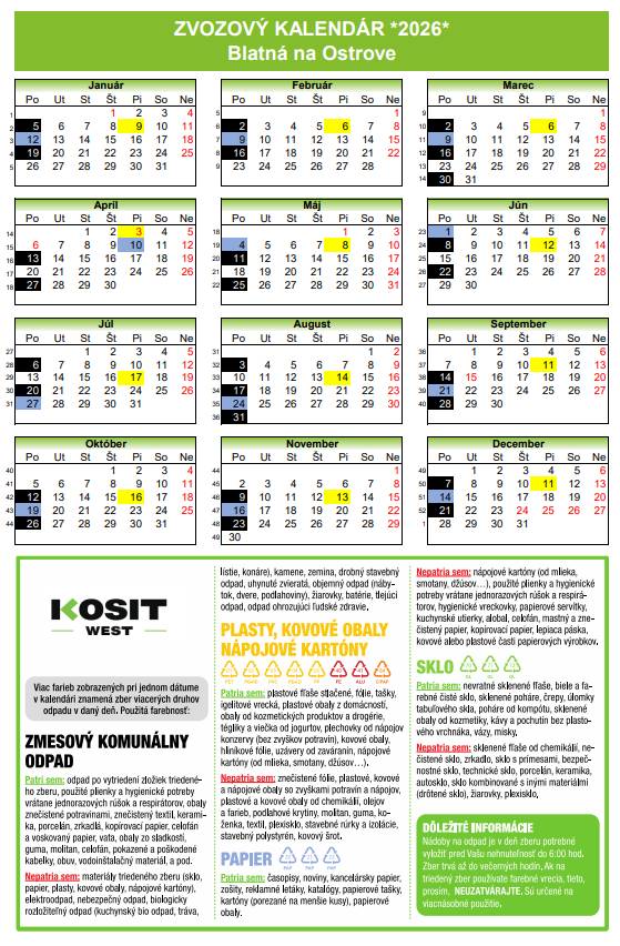 komunálny a triedený odpad