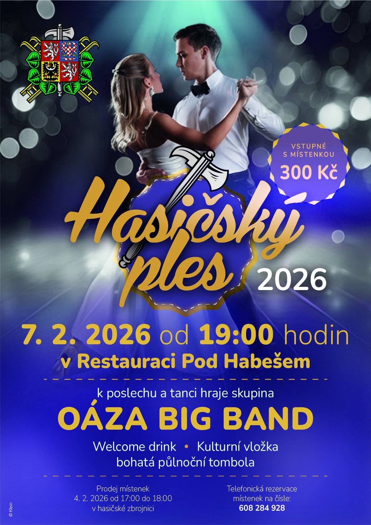 Zveme Vás na Hasičský ples v sobotu 7. 2. 2026 od 19.00 hod. v Restauraci pod Habešem. K poslechu a tanci zahraje skupina Oáza Big Band. Bohatá půlnoční tombola. Prodej místenek od 4. 2. 2026 od 17.00-18.00 v hasičské zbrojnici v Palkovicích. Telefonická rezervace místenek na tel. č. 608 284 928. Vstupné s místenkou 300 Kč.