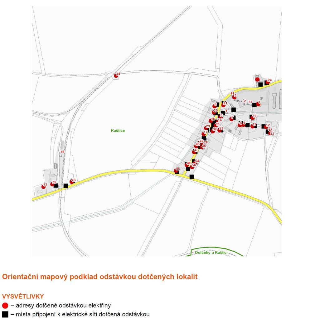 Dne 28.01.2026 od 7:30 do 15:30 bude plánovaná odstávka elektřiny v obci Kaštice.