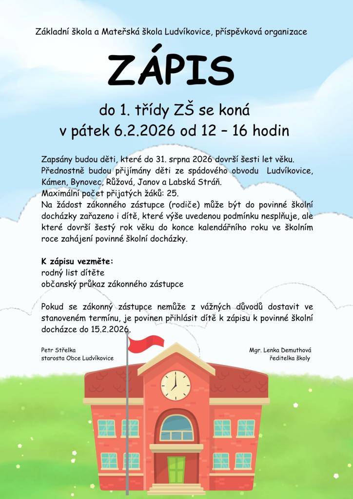 DEN OTEVŘENÝCH DVEŘÍ  ZÁPIS 2026