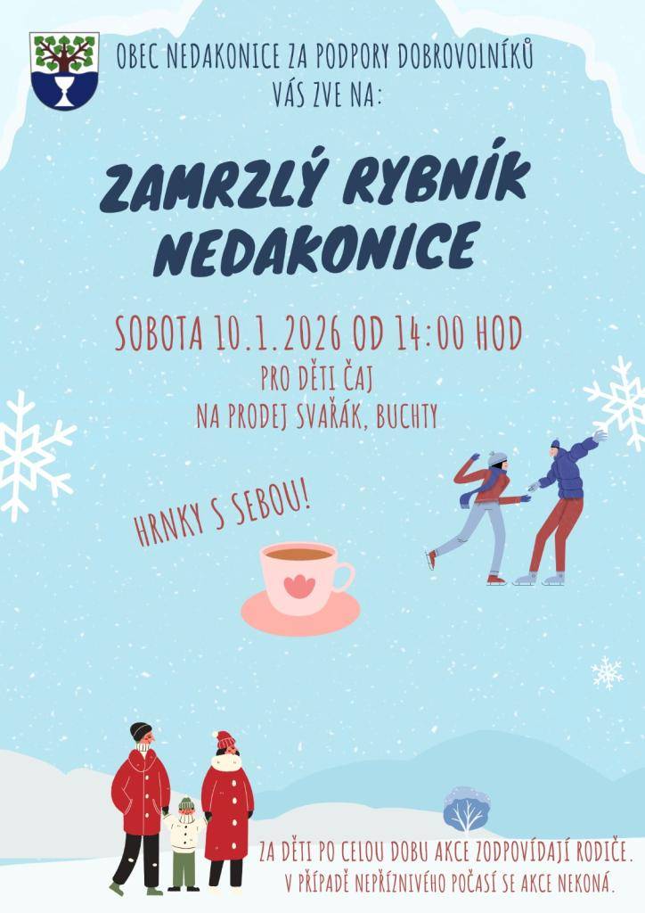 Zveme všechny na zamrzlý rybník :-)