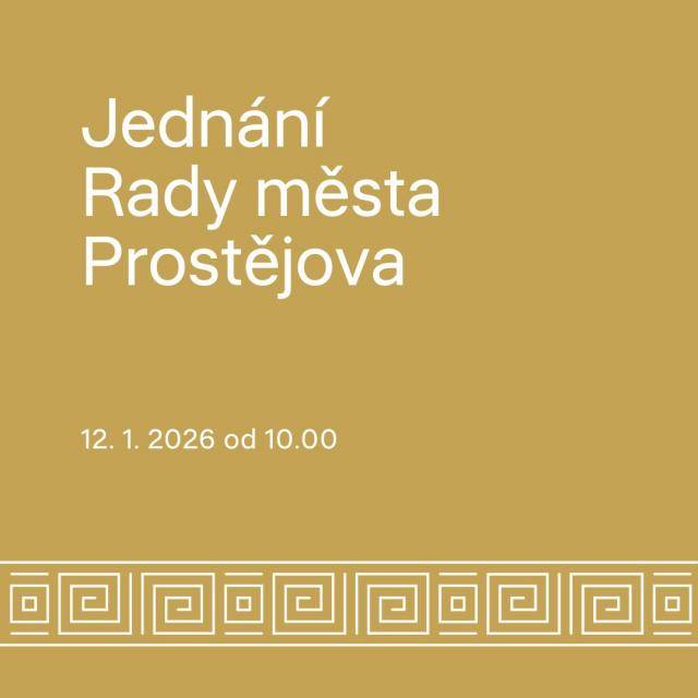 84. schůze rady města Prostějova se bude konat v pondělí dne 12. 1. 2026 od 10:00 hod. v jednací místnosti rady č. 5 v přízemí radnice v Prostějově, nám. T. G. Masaryka 130/14.                               Číst dál...