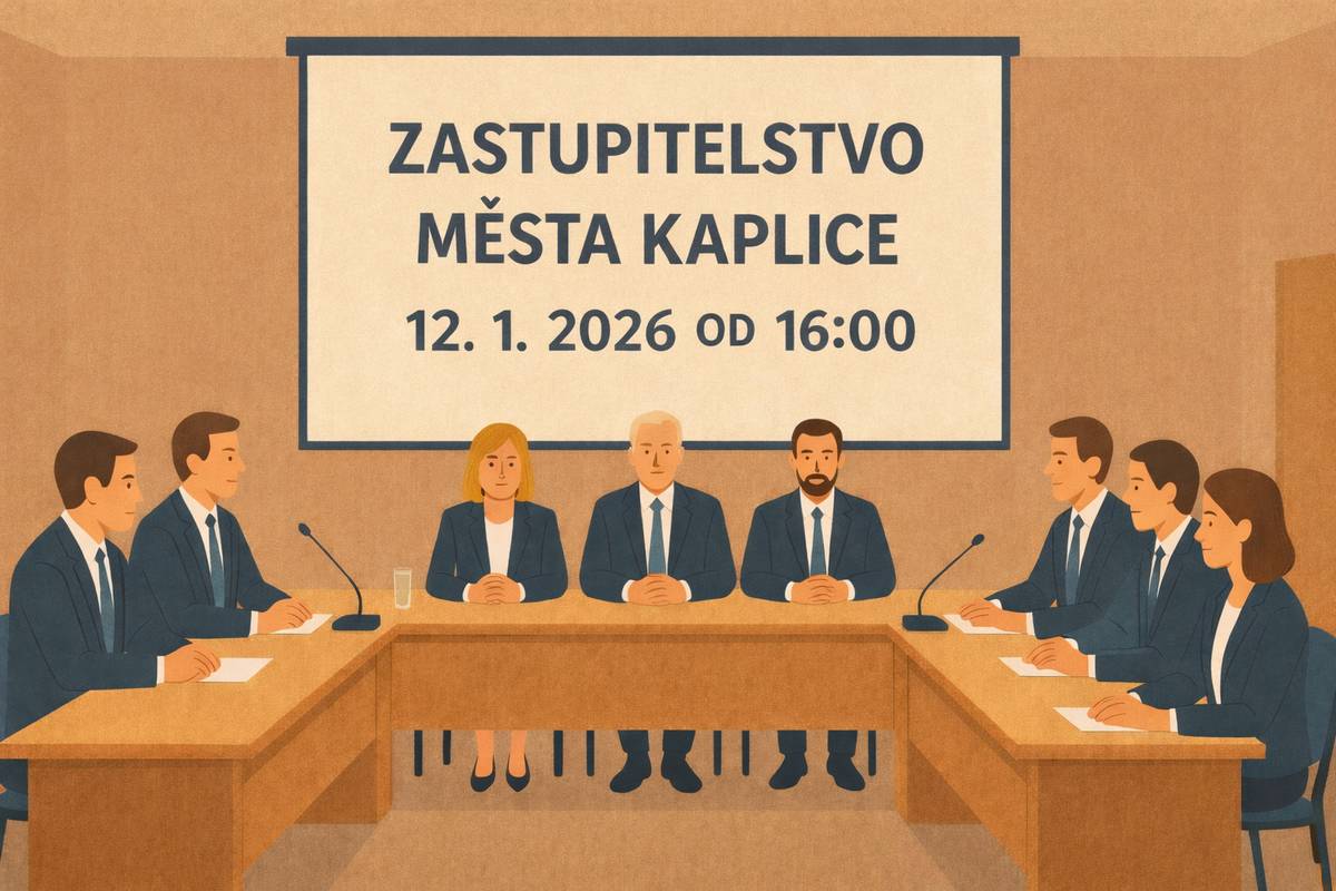 Možnost sledování zasedání zastupitelstva města na tomto odkaze od pondělí 12. ledna od 16 Hod  ZDE.