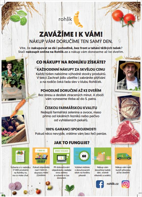 Rohlík.cz zaváží na Vysoký Újezd