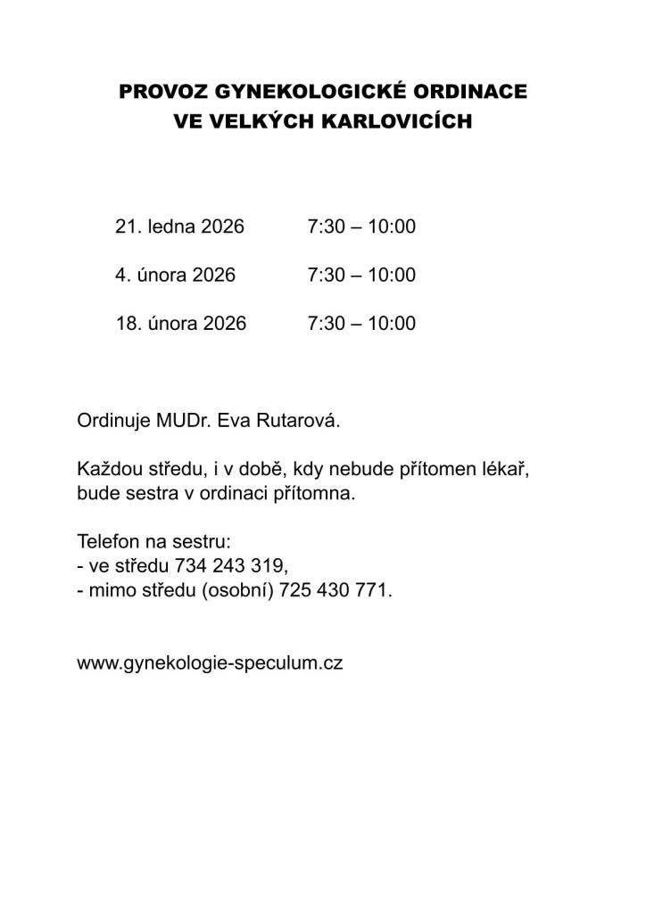 Více informací naleznete v letáku.