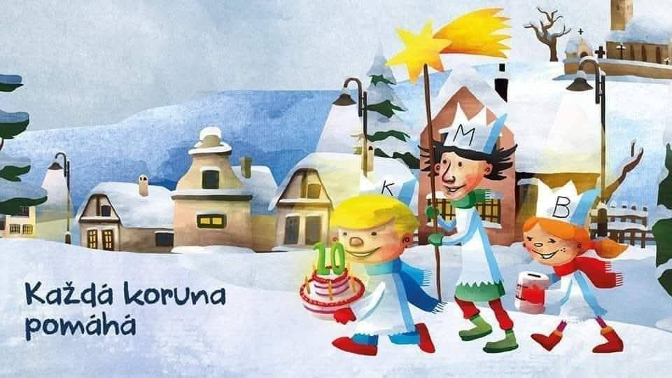 Tříkrálová sbírka v naší obci proběhne v sobotu 10.1.2026 od 13:00 hod do 17:00 hod