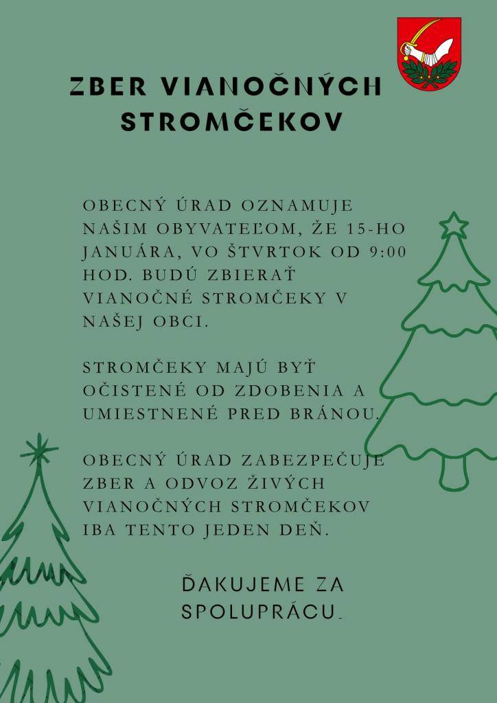 Zber vianočných stromčekov