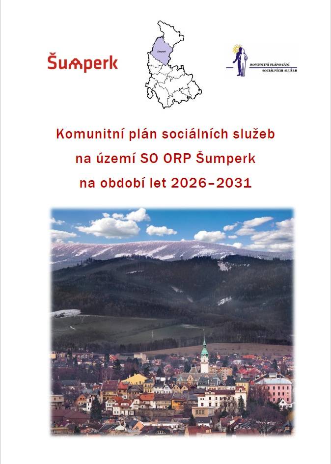Městský úřad Šumperk, odbor sociálních věcí vydal nový strategický dokument v oblasti sociálních služeb  "Komunitní plán sociálních služeb na území správního obvodu s rozšířenou působností na období 2026 - 2031.