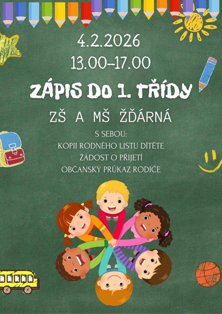 Zápis do 1.třídy - ZŠ Žďárná