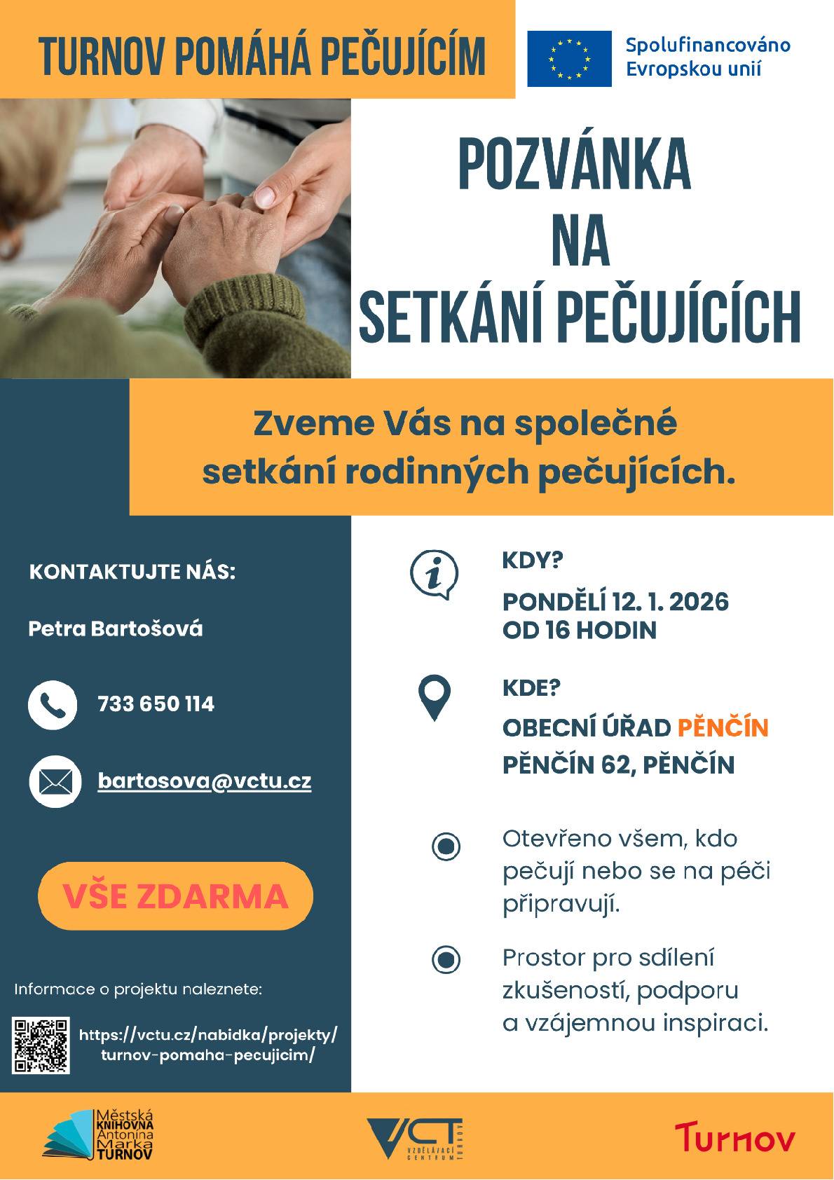 📅 v pondělí 12.1. 2026 od 16h 📍 zasedací místnost OÚ Pěnčín,  Pěnčín 62, 463 45