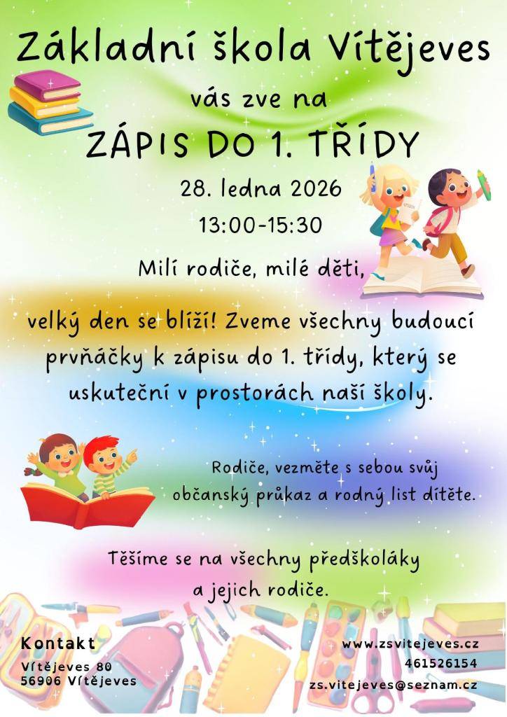 zápis do 1. třídy